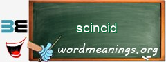 WordMeaning blackboard for scincid
